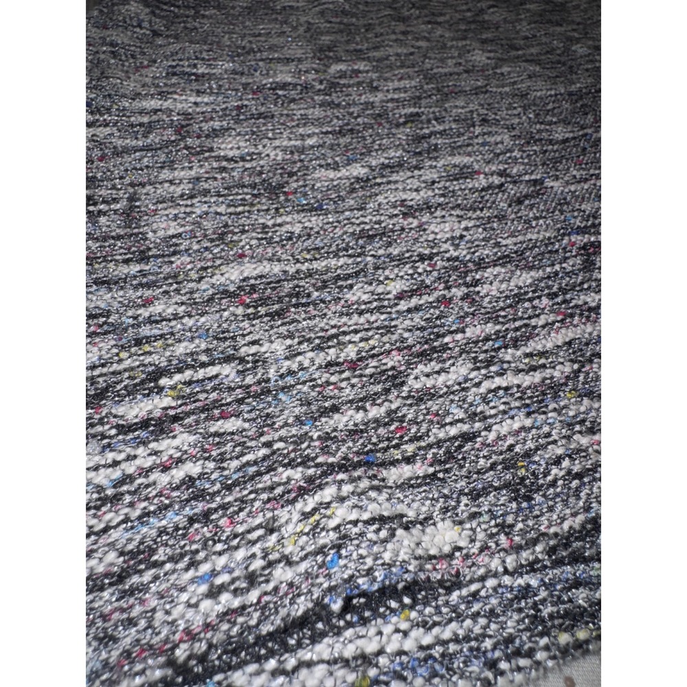 Loft Outlet Petite Large Black White Multicolored Space Dye Tweed A-Line Skirt